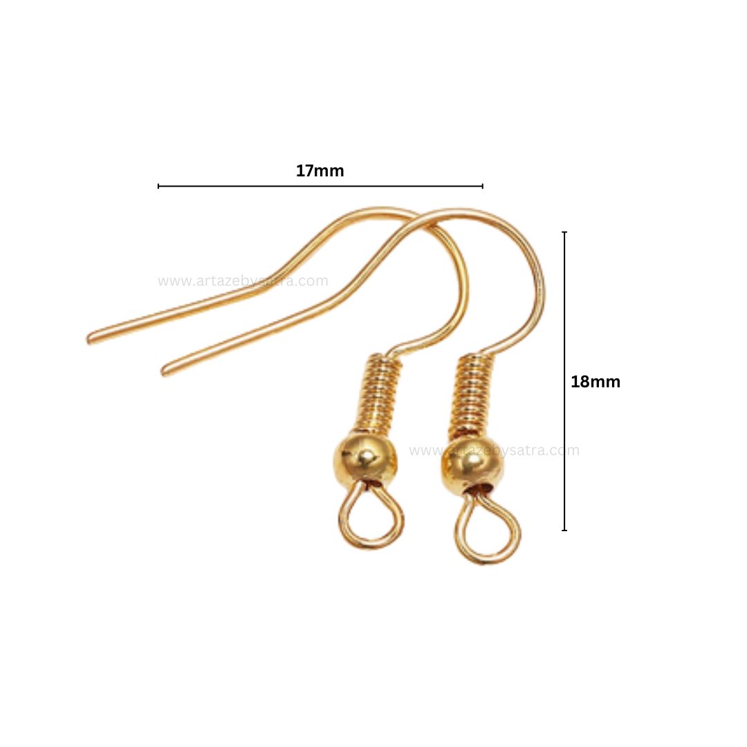 Brass Fish Hook (High Quality) | Size : 18mm | Qty : 20pcs | EF67