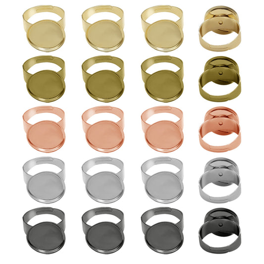 Finger Ring Base | Size : 15mm | Qty : 20pcs | BF87