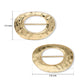Hammered Oval Buckle | Qty : 2pcs