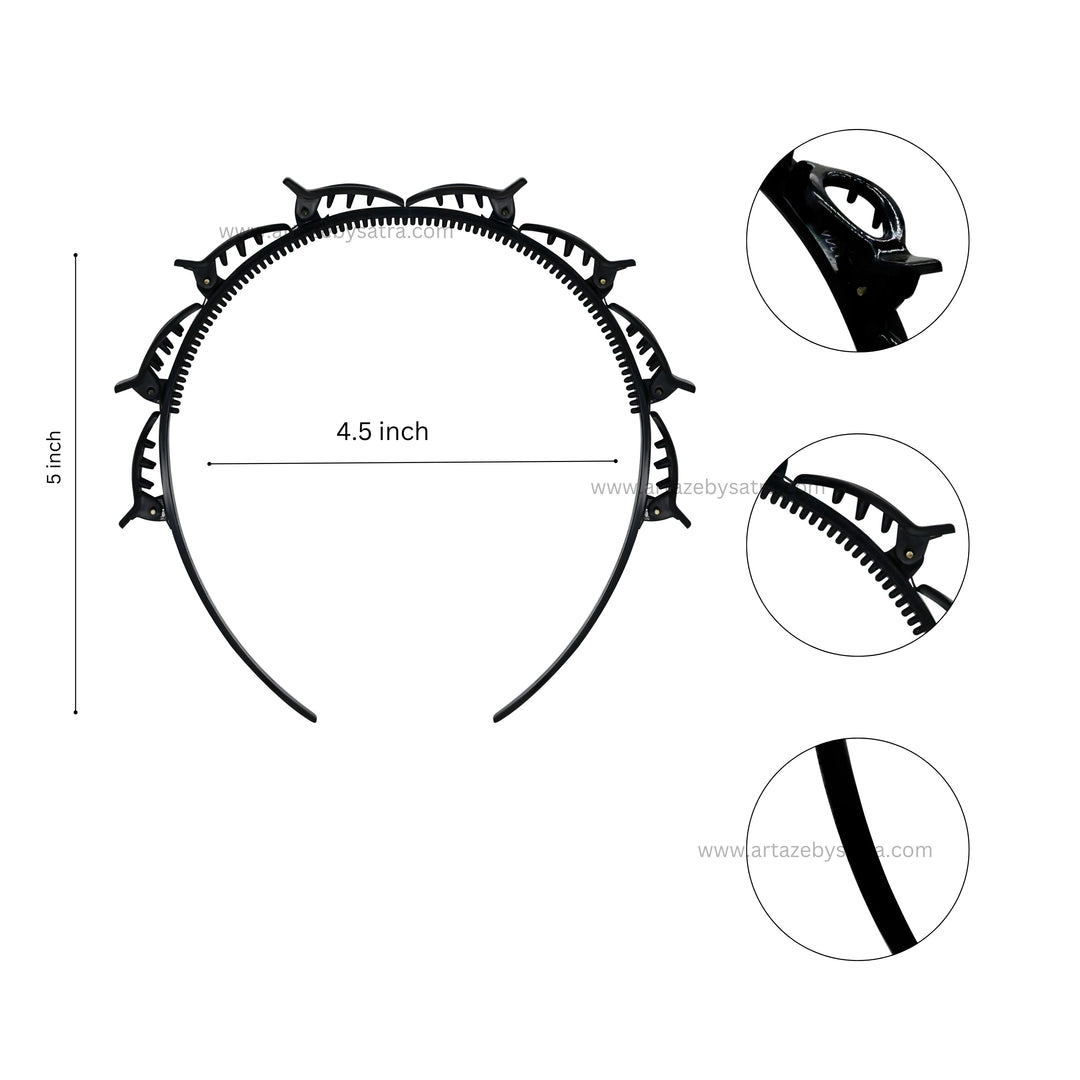 Clutcher Hair Band | Size : 4.5inch | Qty : 5pcs