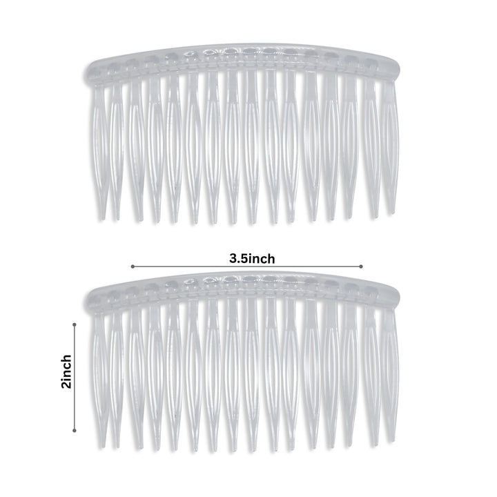 Transparent Plastic Hair Comb | Size : 3.5inch | Qty : 20pcs | HA23