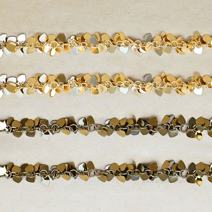 Heart Shape Iron Chain | Size : 15mm | Qty : 1mtr | IC18