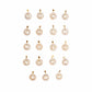 Golden Alphabet Charm Anti-Tarnish | Size : 16mm | Qty : 1pc