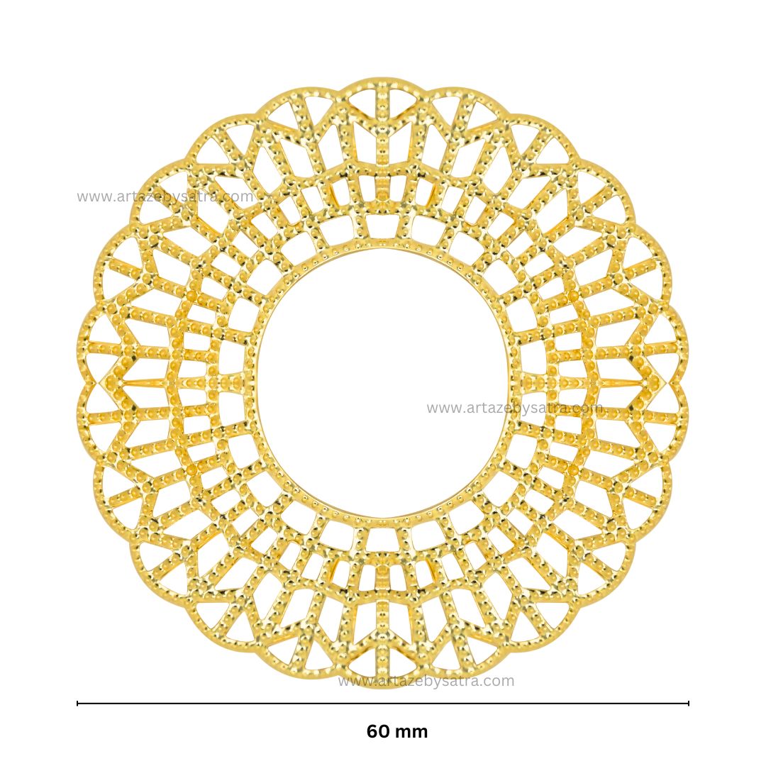 Round Metal Art Base | Size : 60mm | 100g | MA100
