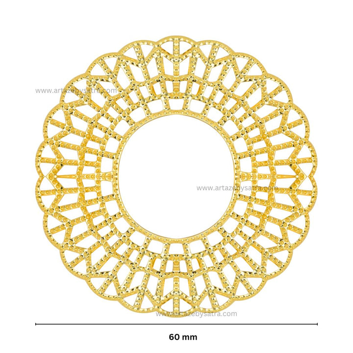 Round Metal Art Base | Size : 60mm | 100g | MA100