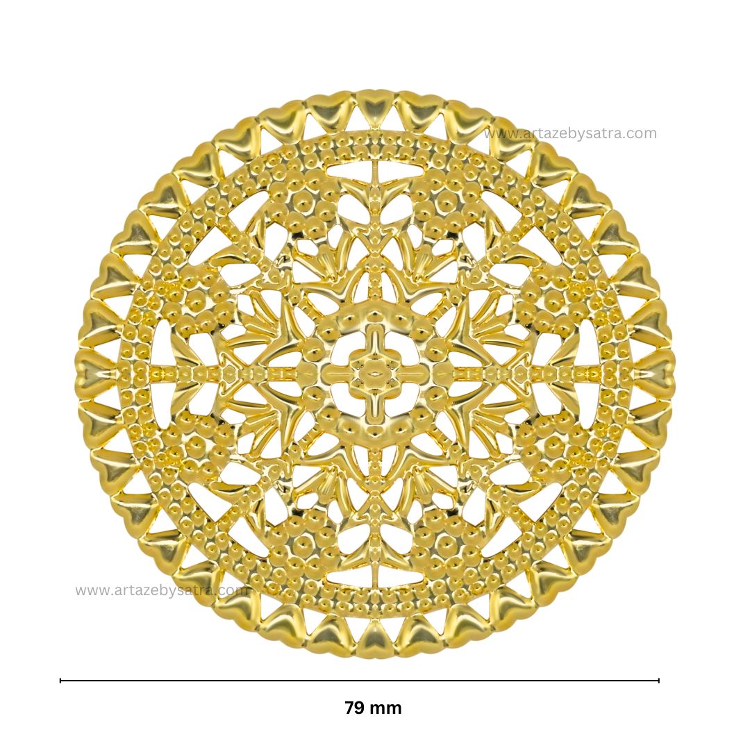 Round Metal Art Base | Size : 79mm | 100g | MA102