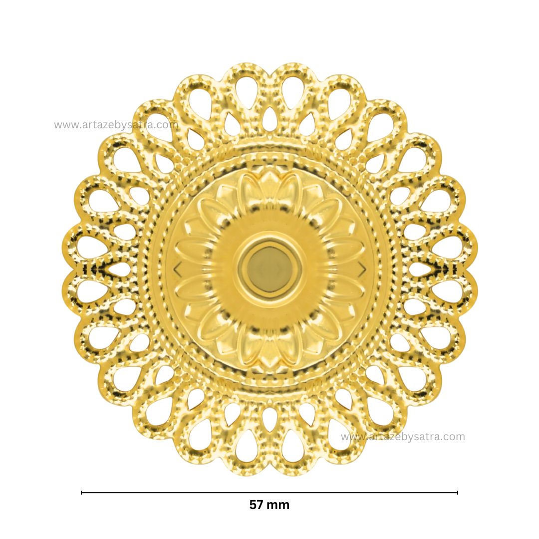 Round Metal Art Base | Size : 57mm | 100g | MA104