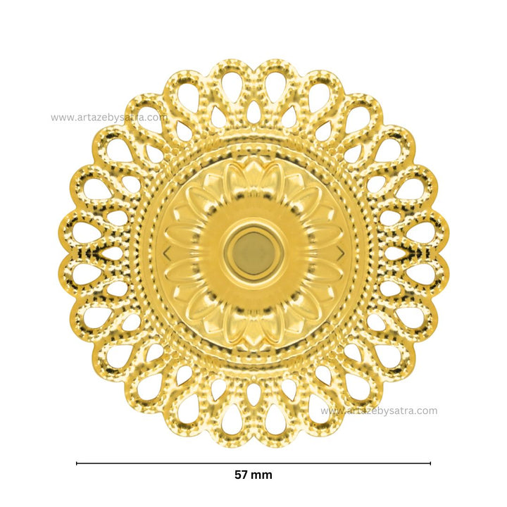 Round Metal Art Base | Size : 57mm | 100g | MA104