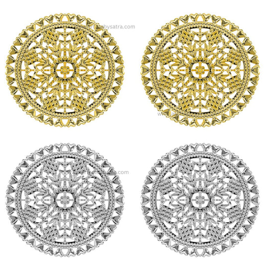 Round Metal Art Base | Qty : 100g | Size : 79mm | F-28-11 | MA106