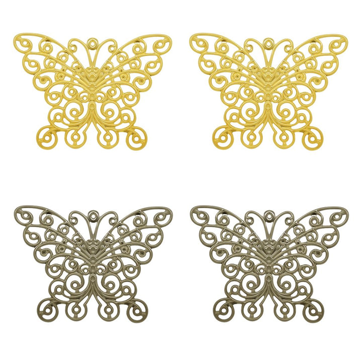 Butterfly Metal Art | Size : 54mm | 10pcs | F-6-17 | MA11