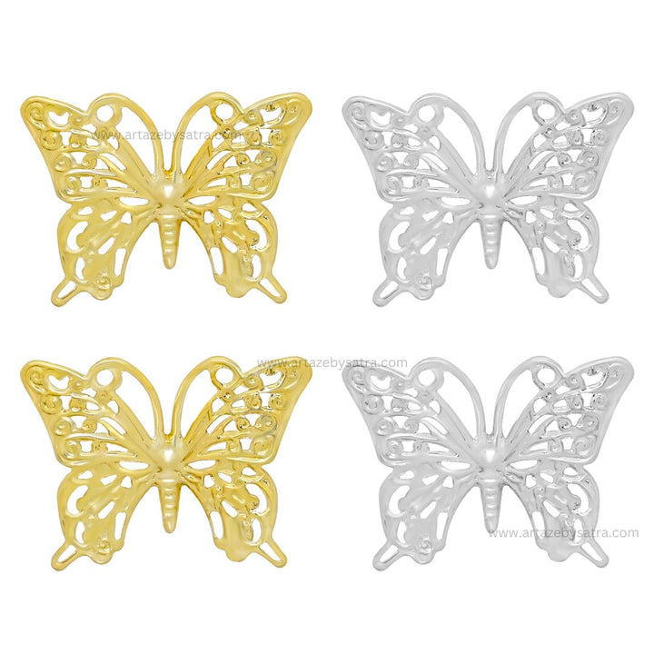 Butterfly Metal Art | Size : 26mm | 20pcs | MA14