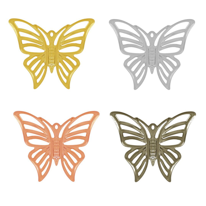 Butterfly Metal Art | Size : 19mm | 50pcs | F-7-3 | MA15