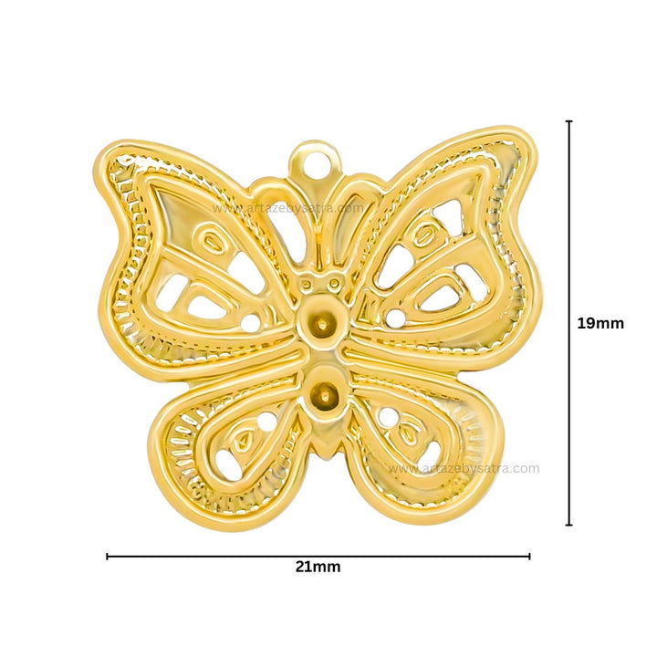 Butterfly Metal Art | Size : 19mm | Qty : 50pcs | F-6-4 | MA16