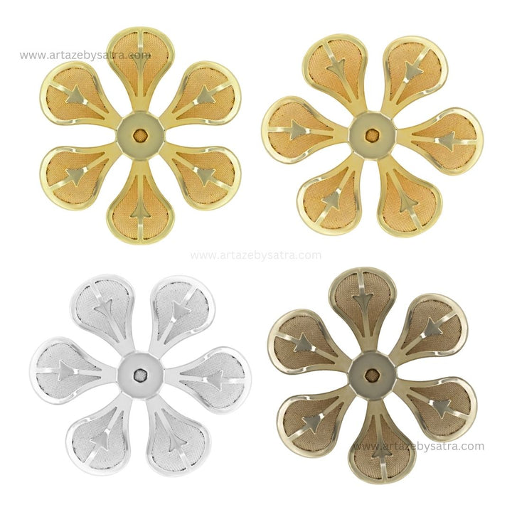 Metal Art Flower| Size : 36mm | 50pcs | MA190