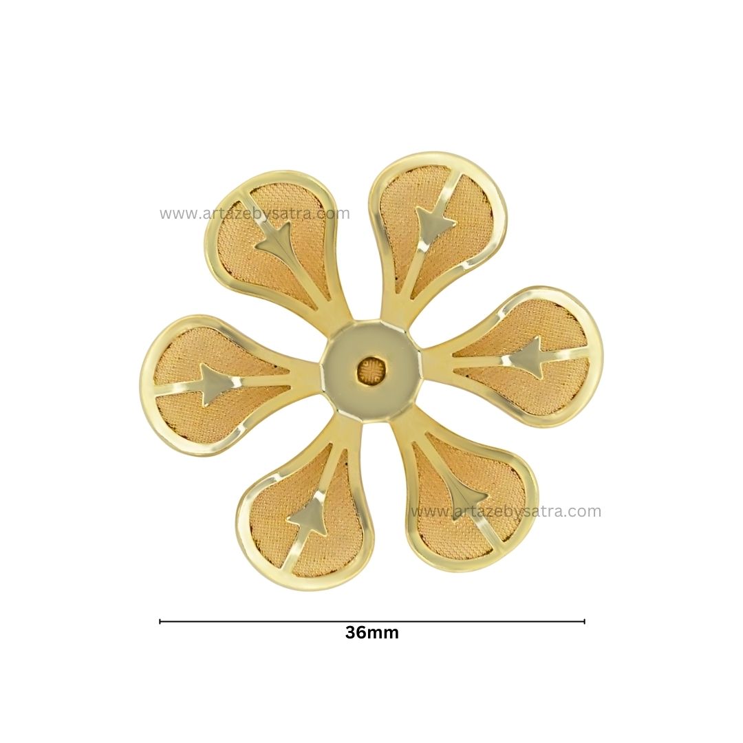 Metal Art Flower| Size : 36mm | 50pcs | MA190