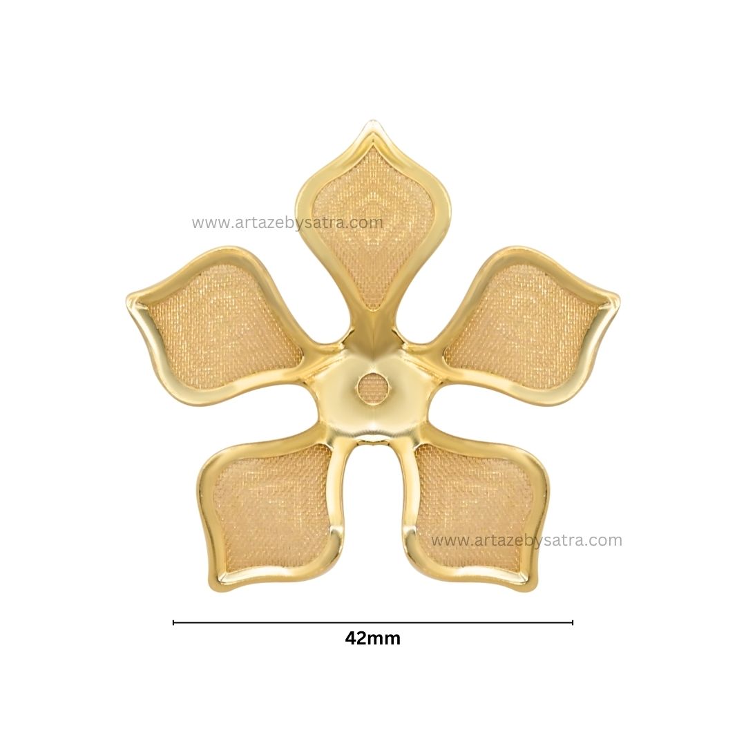 Metal Art Flower | Size : 42mm | 50pcs | MA192