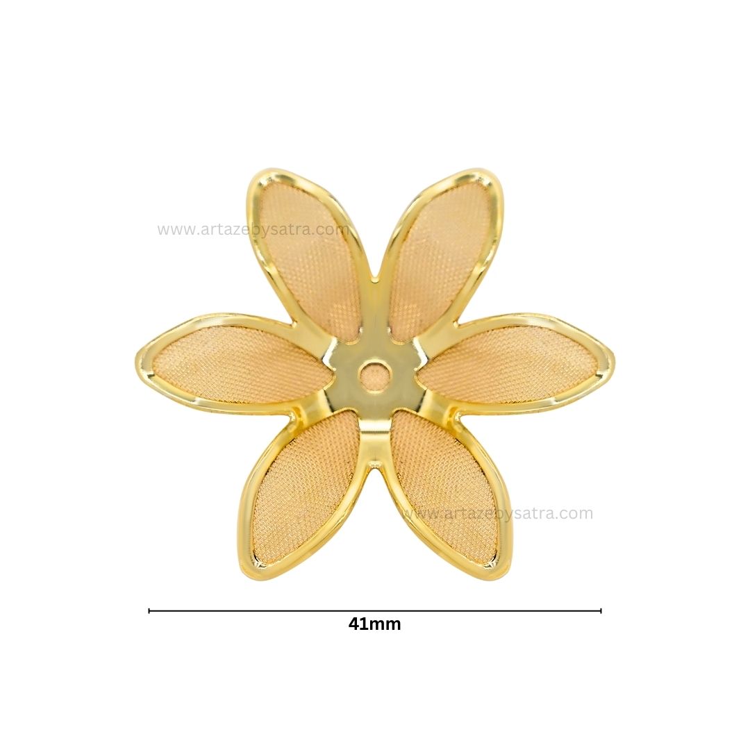 Metal Art Flower | Size : 41mm | 50pcs | MA193
