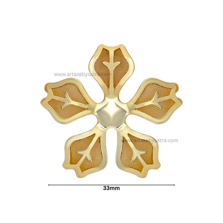 Metal Art Flower | Size : 33mm | 50pcs | MA194