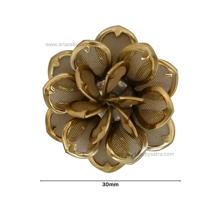 Metal Art Flower | Size : 30mm | 10pcs | MA197