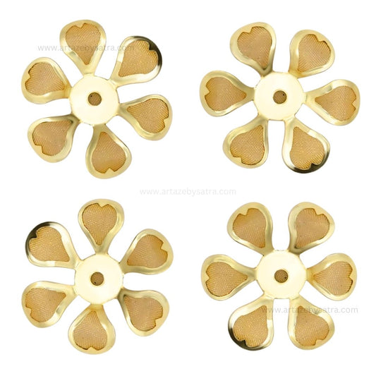 Metal Art Flower | Size : 30mm | Qty : 50pcs | MA201