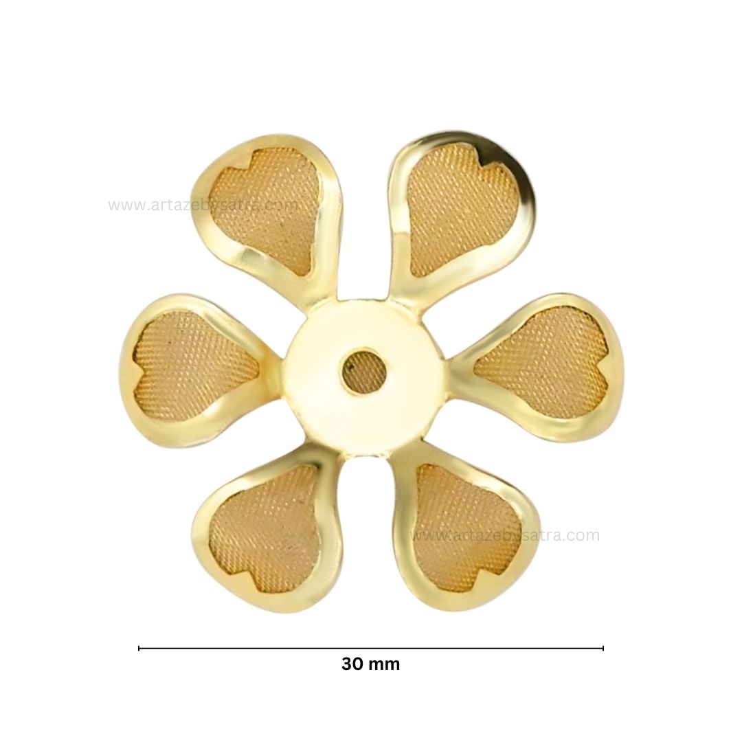 Metal Art Flower | Size : 30mm | 50pcs | MA201