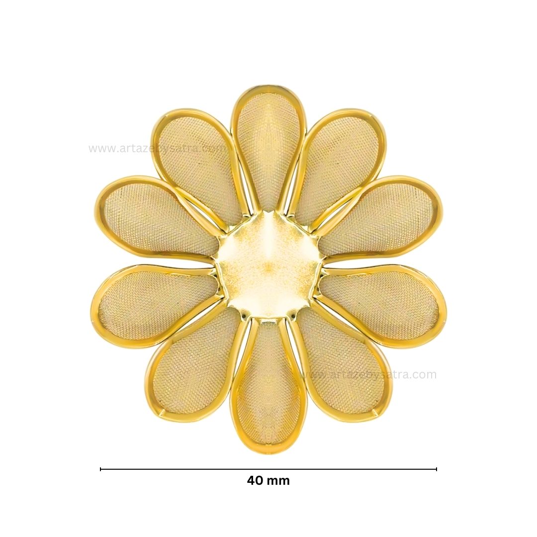 Metal Art Flower | Size : 40mm | 20pcs | MA202