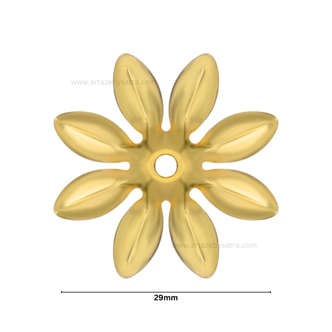 Metal Art Flower | Size : 29mm | 50pcs | MA203