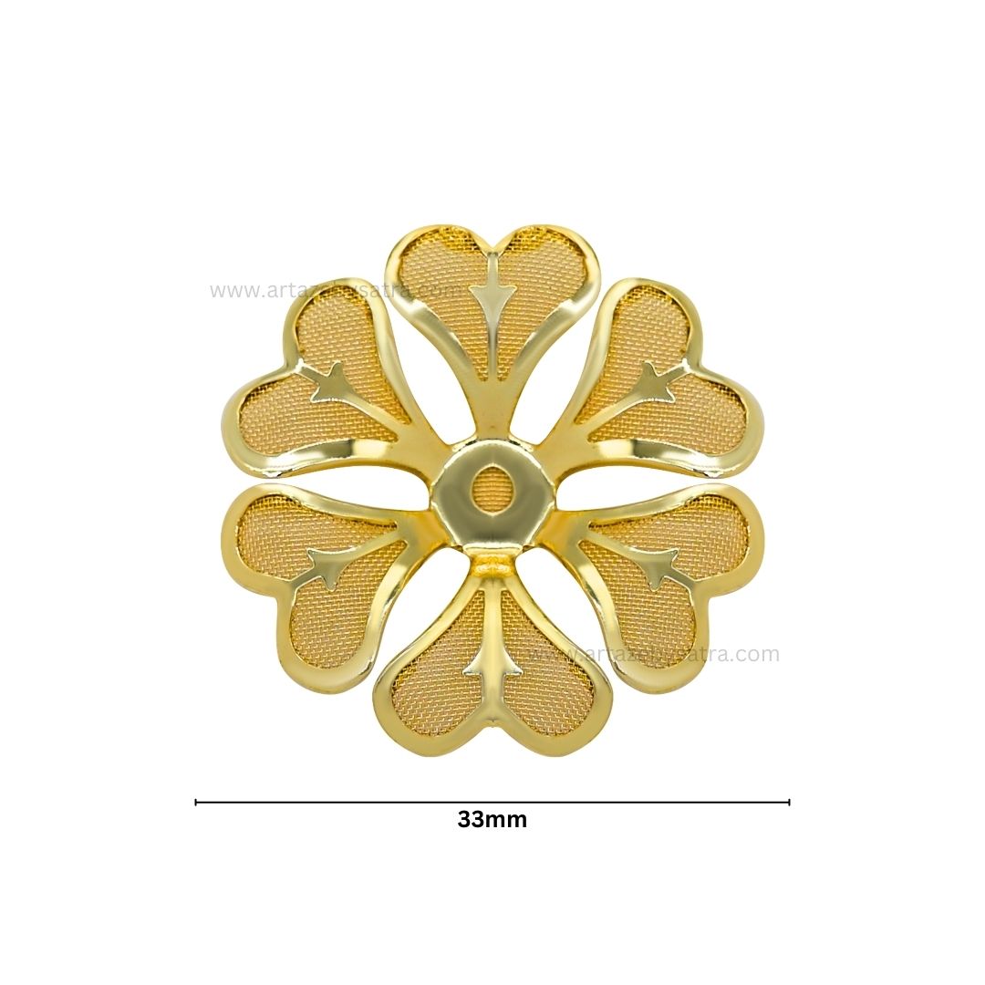 Metal Art Flower | Size : 33mm | 50pcs | MA204