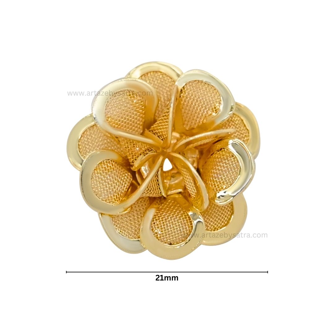 Metal Art Flower | Size : 21mm | 10pcs | MA205