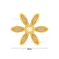1 Hole Metal Art Flower | Size : 36mm | Qty : 50pcs | MA206