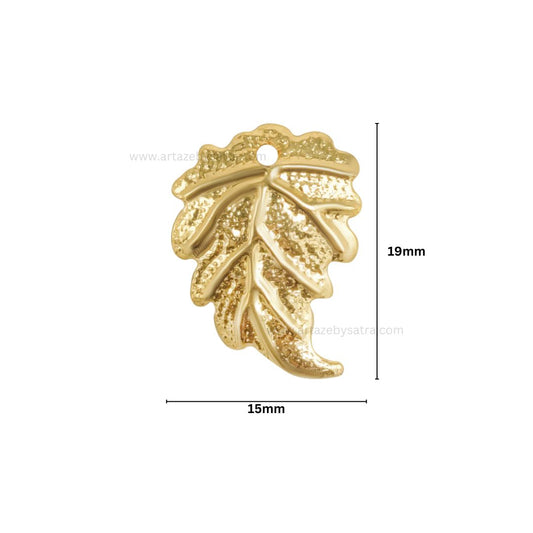 Leaf Metal Art Base | Size : 19mm | Qty : 100pcs | F-2-2 | MA232