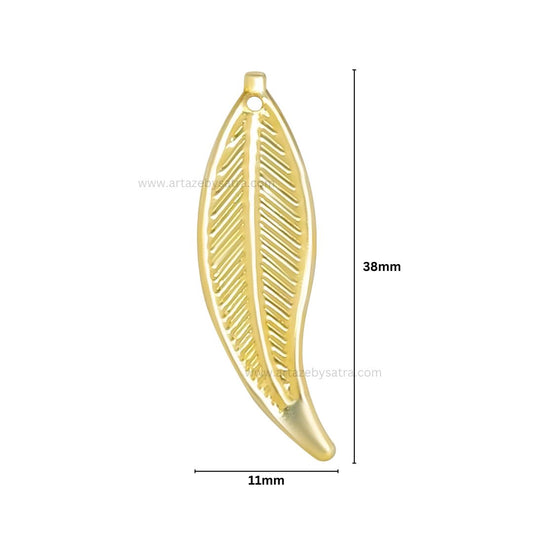 Leaf Metal Art Base | Size : 38mm | Qty : 100pcs | F-2-28 | MA243