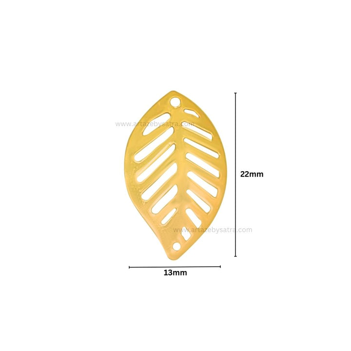 1 Naka Leaf Metal Art Base | Size : 22mm | Qty : 100pcs | F-2-36 | MA270