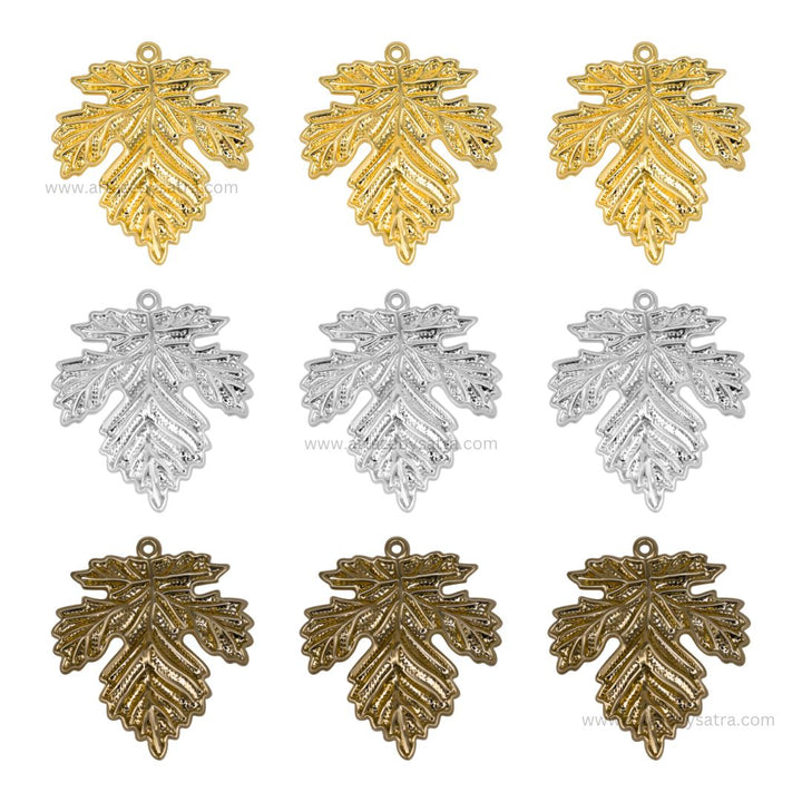 1 Naka Leaf Metal Art Base | Size : 37mm,60mm | Qty : 20pcs | MA285