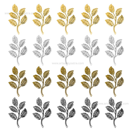1 Naka Leaf Metal Art Base | Size :50mm | Qty :20pcs  | MA287