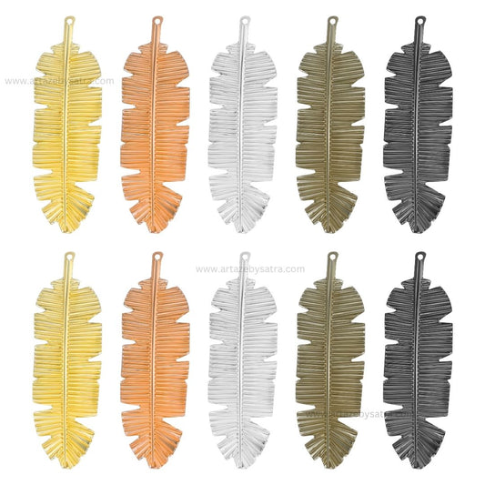 1 Loop Metal Art Leaf | Size : 99mm | Qty : 100g | MA326