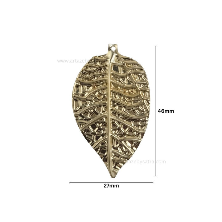 Leaf Metal Art Base | Size : 46mm | Qty : 20pcs | F-1-17 | MA235