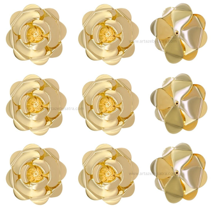 Metal art Flower | Size : 58mm | Qty : 6pcs | MA344