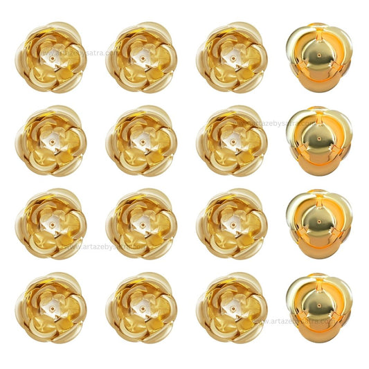 Metal Flower | Size : 45mm | Qty : 4pcs | MA345