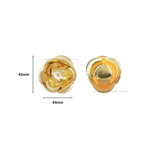Metal Flower | Size : 45mm | Qty : 4pcs | MA345