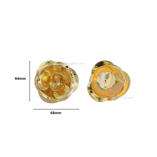 Metal Flower | Size : 44mm | Qty : 4pcs | MA347