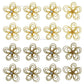 Stone Flower Metal Art | Size : 38mm | Qty : 10pcs | MA23
