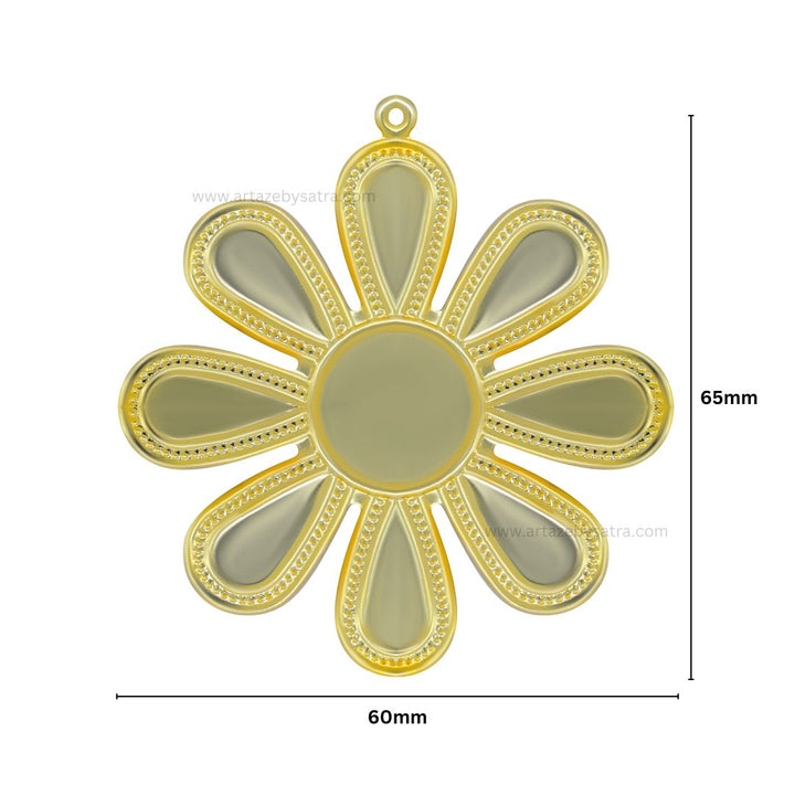 Flower Metal Art Base | Size : 65mm | 100g | MA60