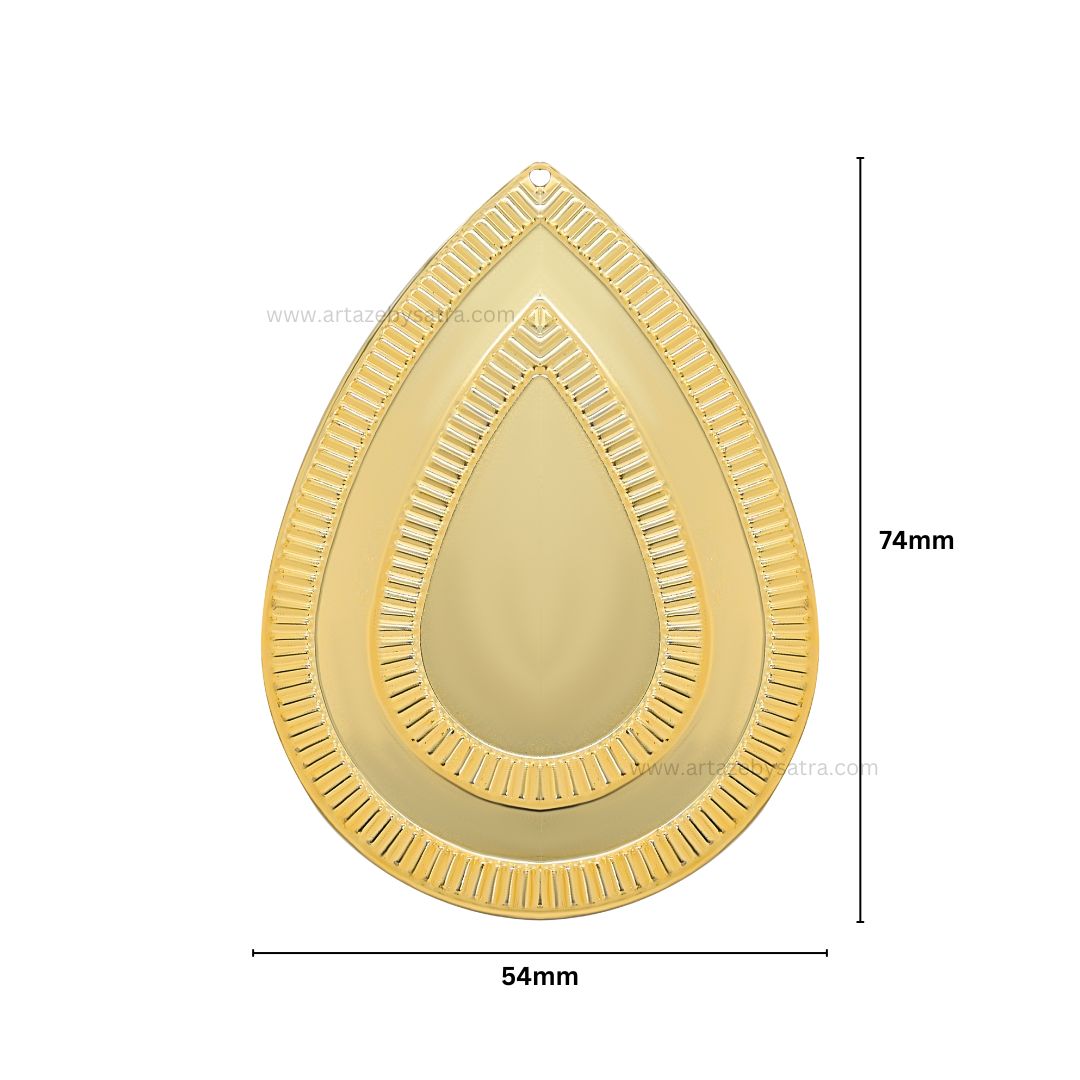 Drop Metal Art Base | Size : 74mm | 100g | MA63