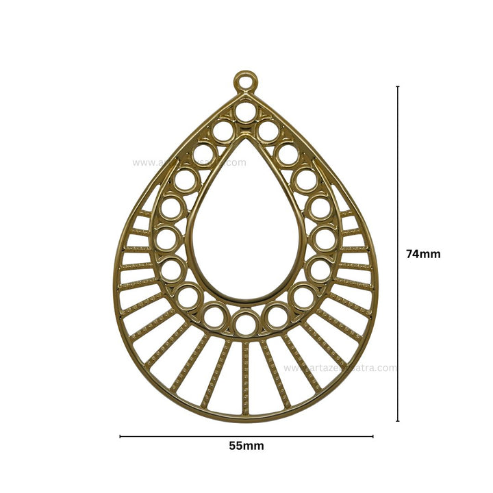 Drop Metal Art Base | Size : 74mm | 100g | MA65