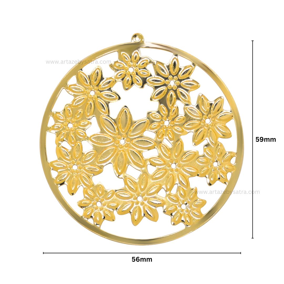 Round Metal Art Base | Size : 59mm | 100g | MA72