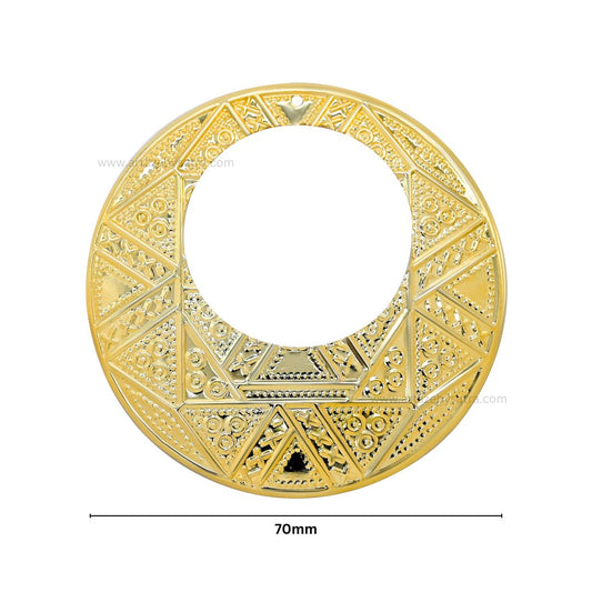 Round Metal Art Base | Size : 70mm | Qty : 100g | MA76