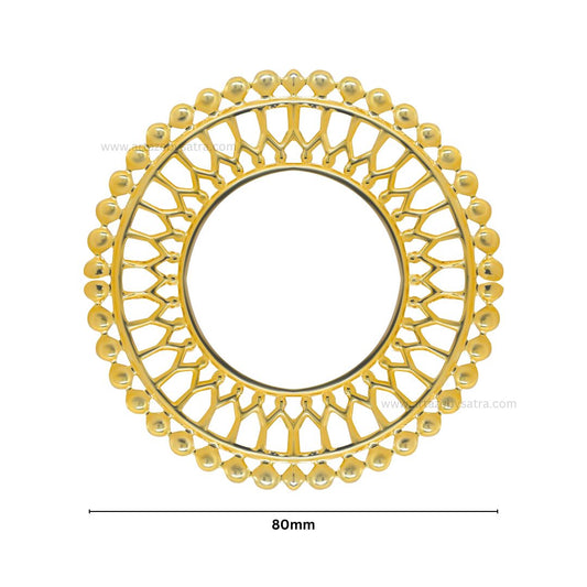 Round Metal Art Base | Size : 80mm | Qty : 100g | F-29-1 | MA78