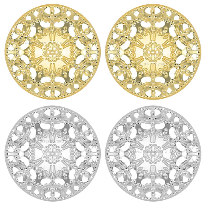 Round Metal Art Base | Size : 95mm | 100g | F-30-28 | MA79