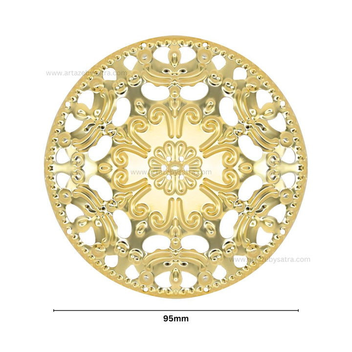 Round Metal Art Base | Size : 95mm | 100g | F-30-28 | MA79